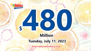 2023年7月7日Mega Millions的结果 – 有玩家赢得了百万美元的奖金。